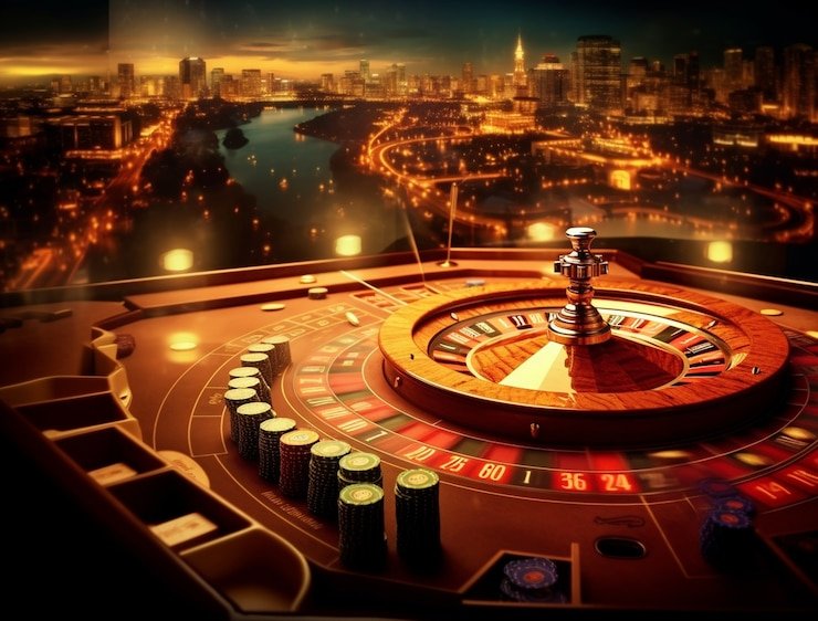 Antarmuka permainan Hacksaw Gaming di warungtoto dengan fitur bonus dan volatilitas tinggi